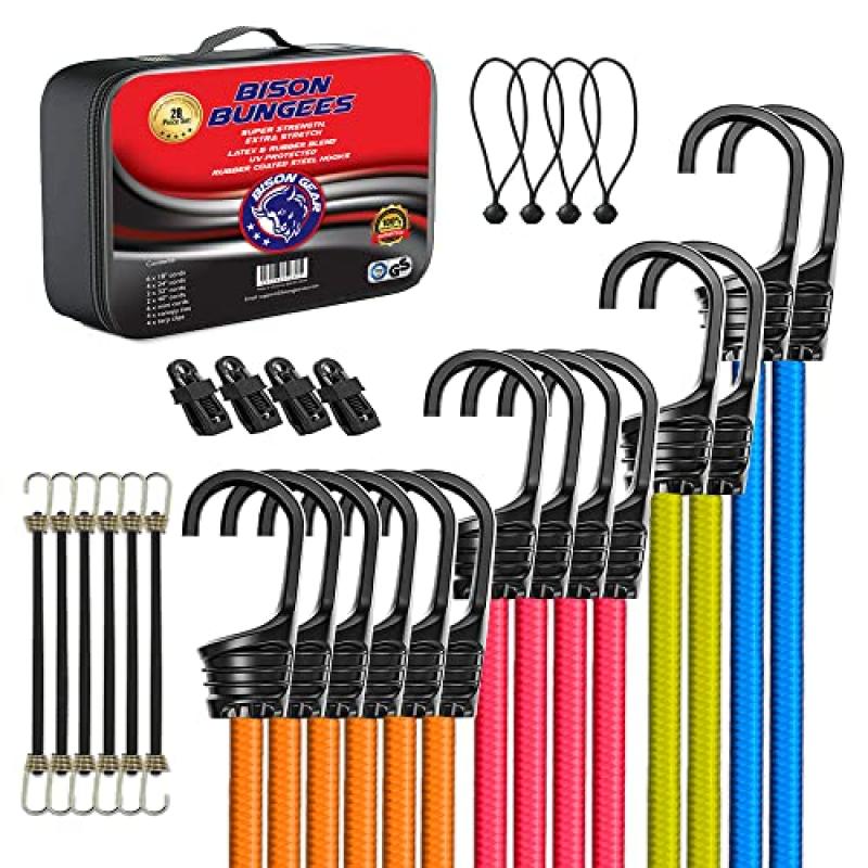 Bison Gear Bungee Cords Set