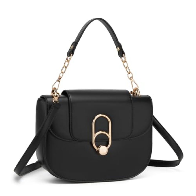 Miss Lulu Cross Body Bag for Women, PU Leather…