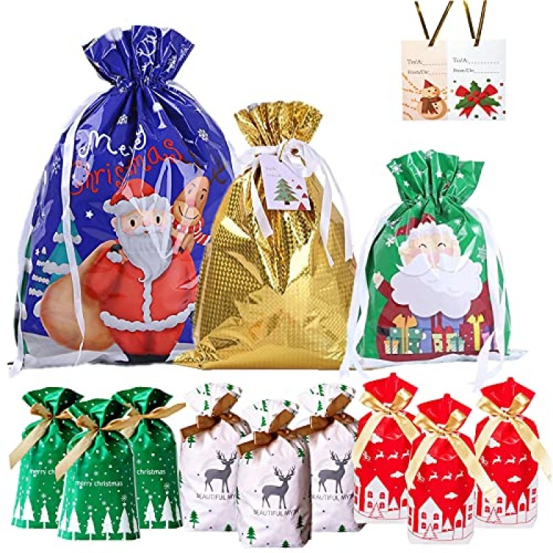 Aisszhao 36Pcs Christmas Drawstring Gift Bags…