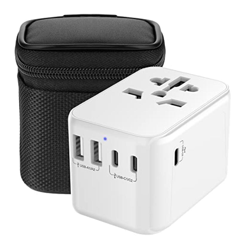 Diswoe Travel Adapter with USB Ports