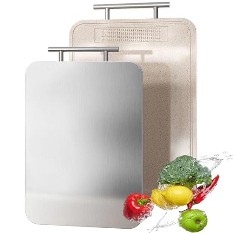 Titanium Cutting Board Double Sided Pure Titanium…
