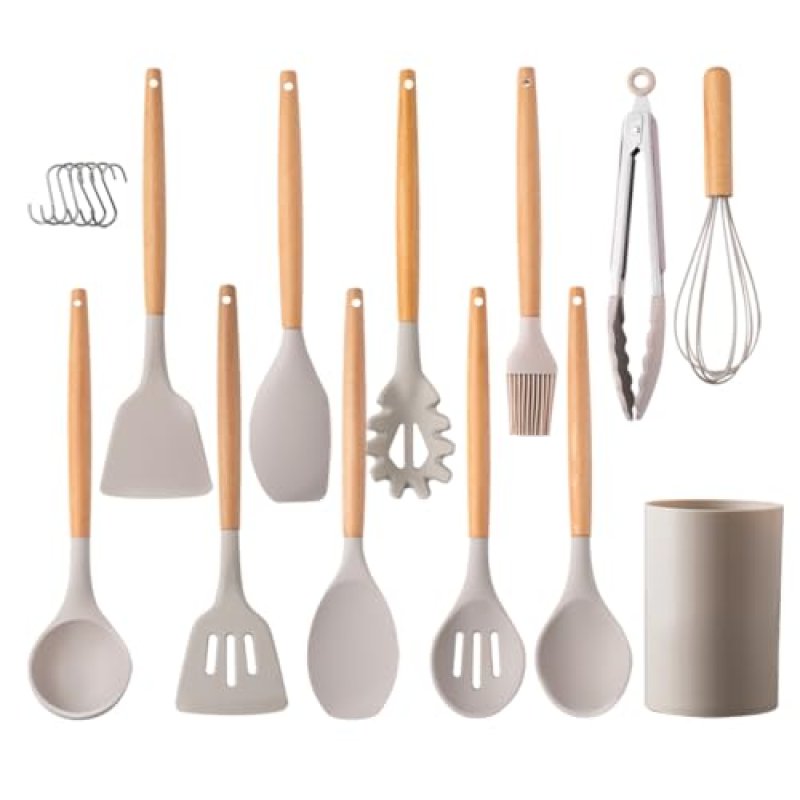 Kitchen Utensil Set 12 PCS Silicone Cooking…