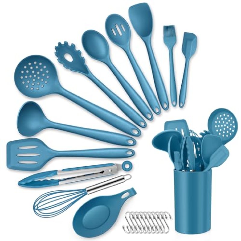 Kitchen Utensils Set, HaWare 13 Piece Silicone…