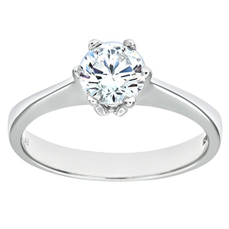 Citerna 9 ct White Gold Stone Set Solitaire Ring …