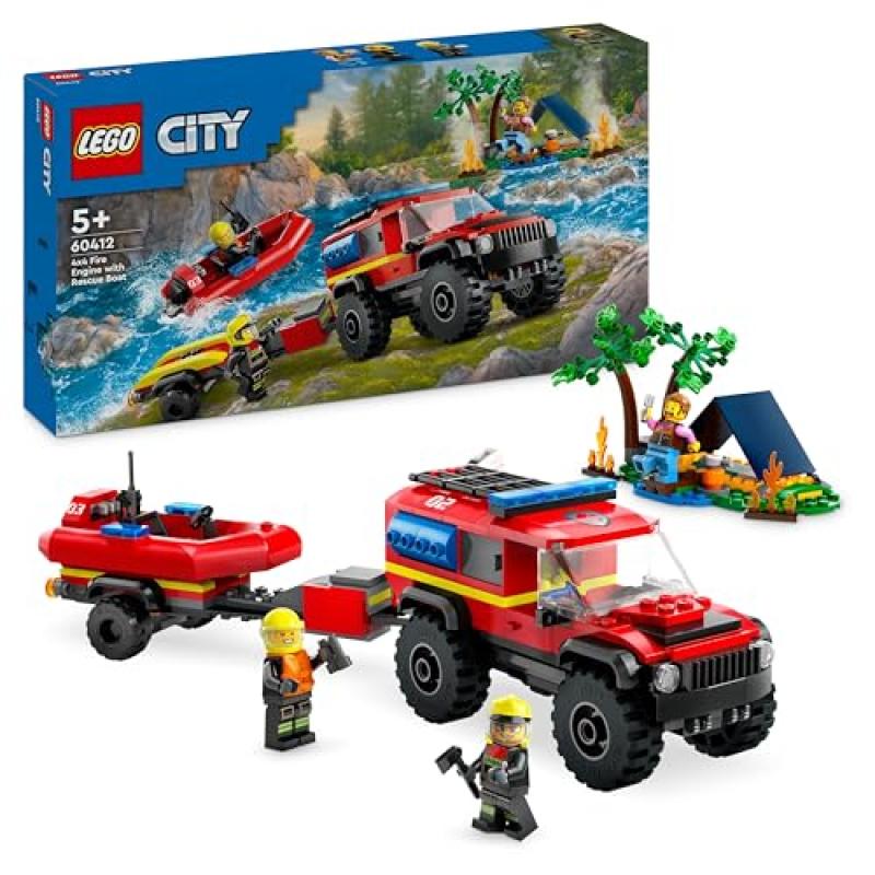 LEGO City Fire Engine Rescue Boat Toys