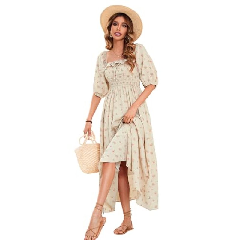 R.Vivimos Floral Midi Dress