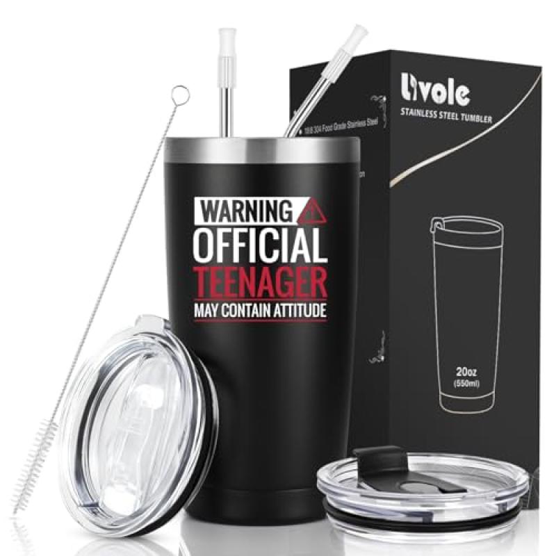 Livole Teenager Travel Coffee Mug