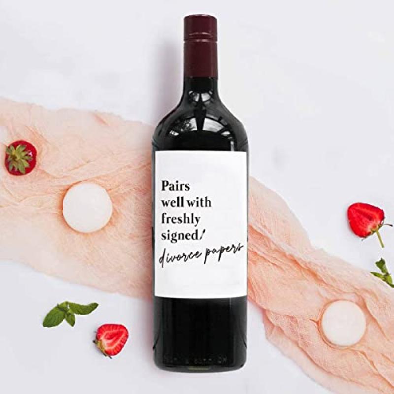 Divorce Party Wine Label for Her