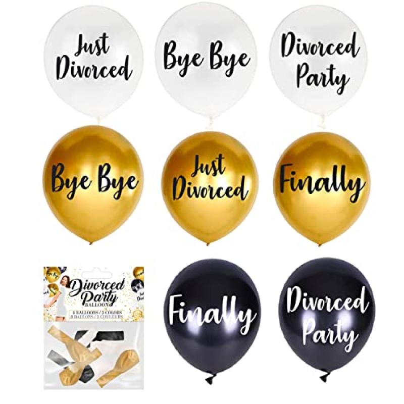Divorce Party Printed Balloons