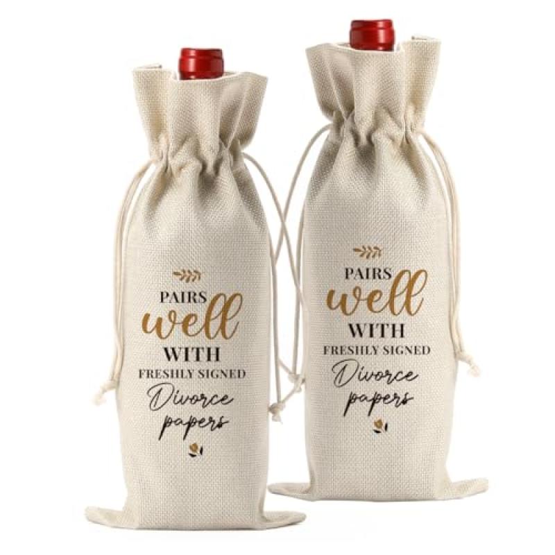 FBCCZEY Divorce Gifts - Wine Bag & Breakup Presents