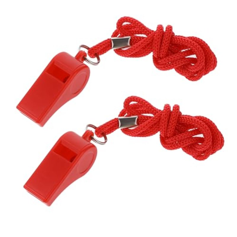 Aiyorse Red Whistle, 2 Packs Whistle for Coaches,…