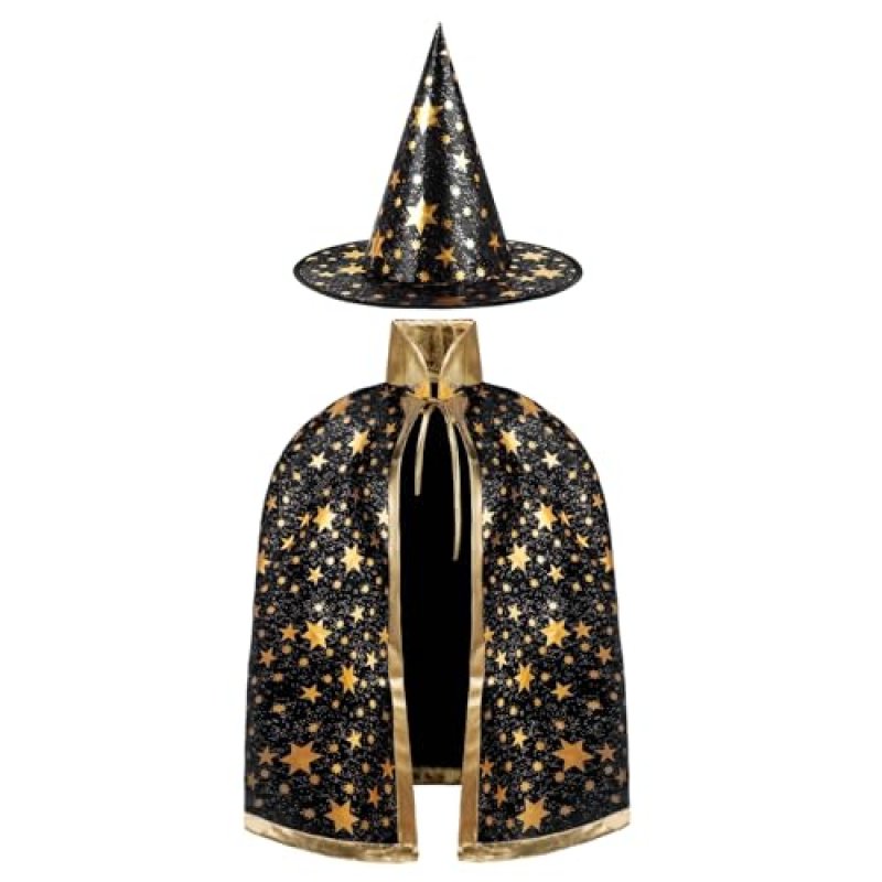 AYBUY Wizard Cape Witch Cloak Kids, Witch Costume…