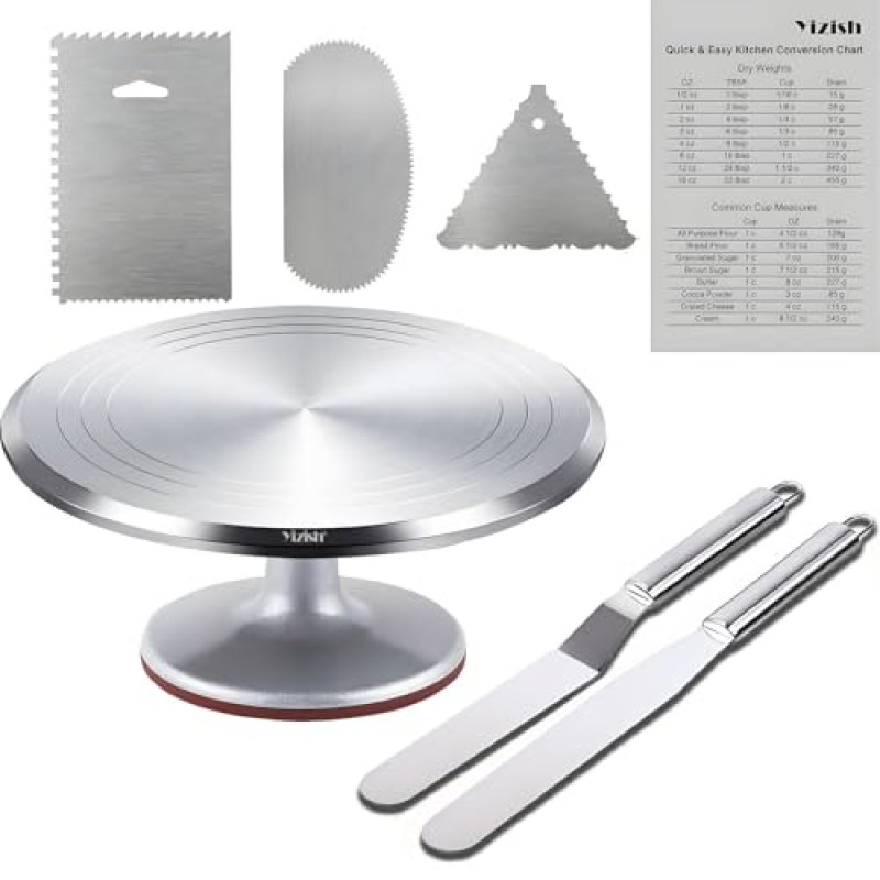 Yizish Cake Turntable & Tools