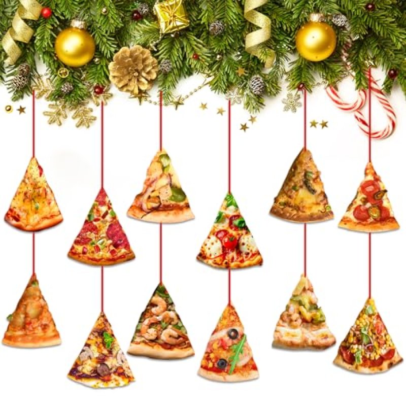 Pizza Slice Christmas Decorations