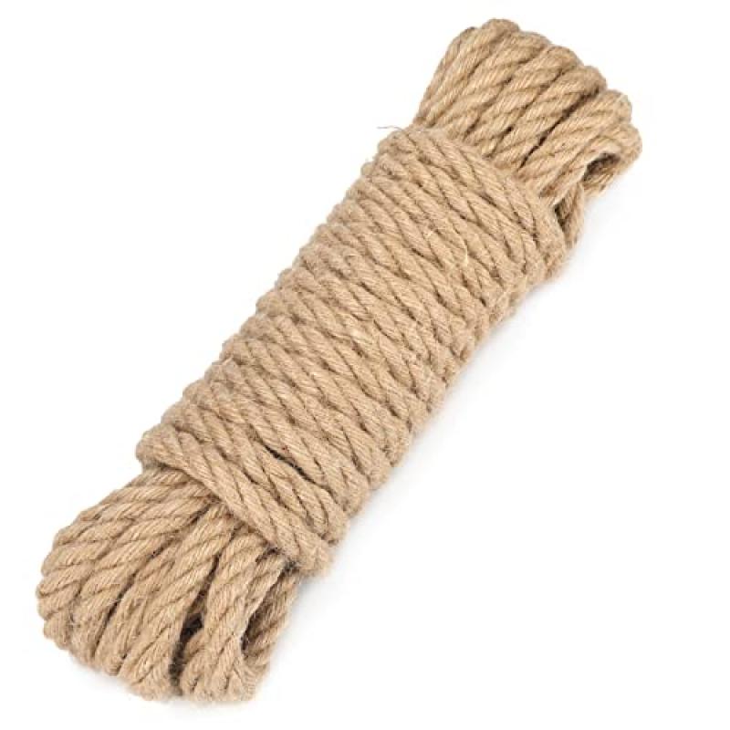 jijAcraft Hemp Rope: Natural Jute Twine