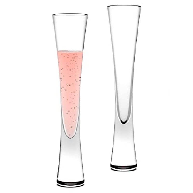 karadrova 2x145ml Champagne Flutes, Prosecco…