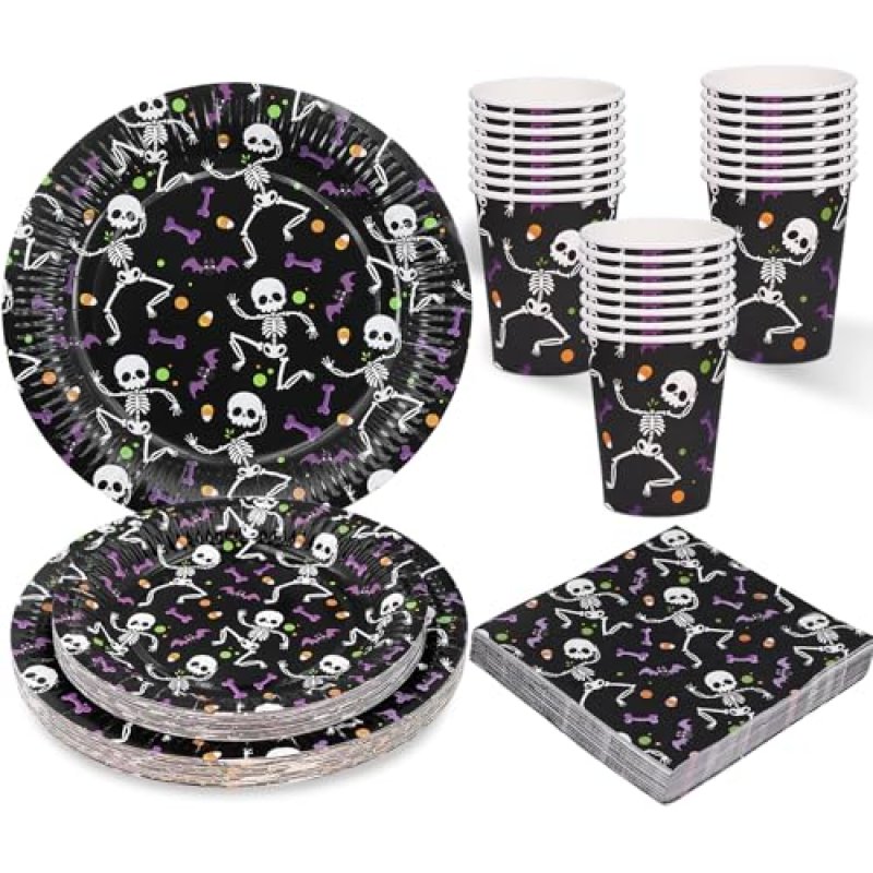 Skeleton Party Tableware