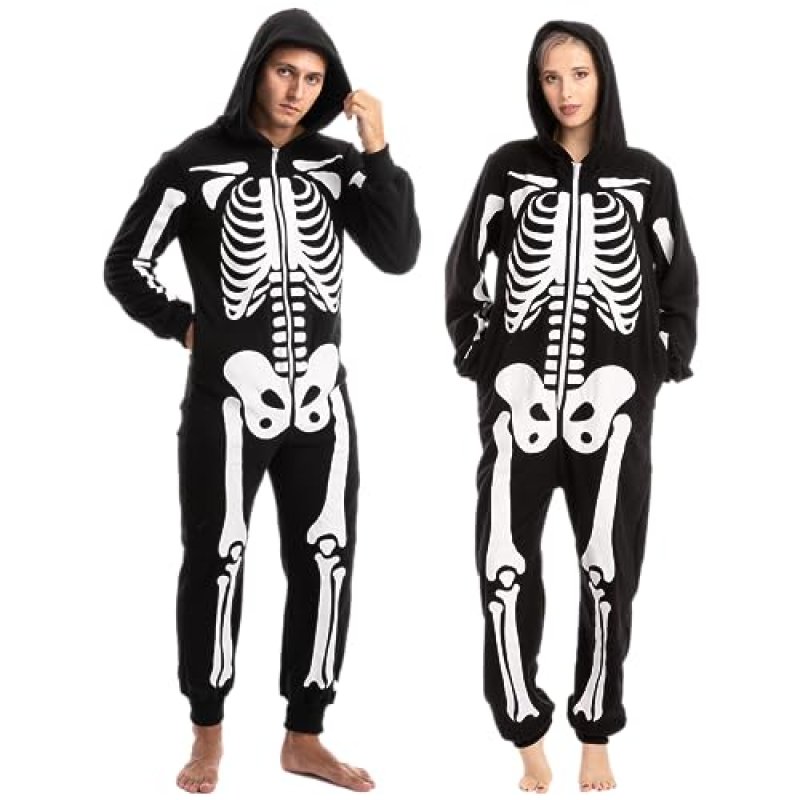 Skeleton Plush Jumpsuit