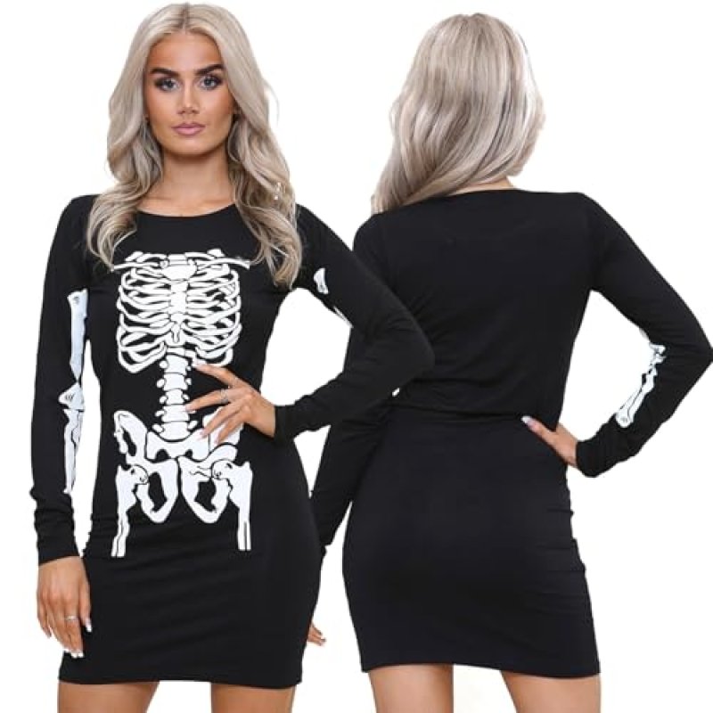 NOROZE Skeleton Costume Women | Ladies Halloween…