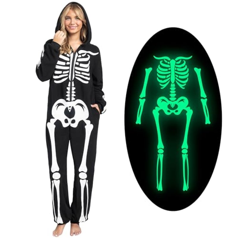 Skeleton Jumpsuit Costume