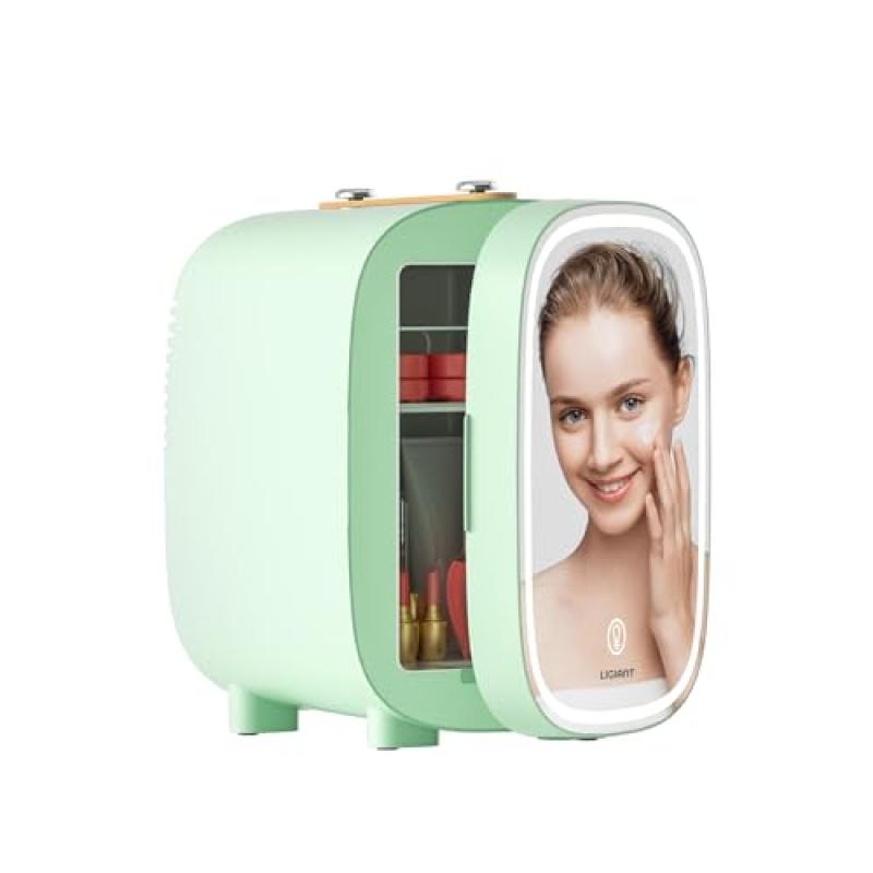 LIGIANT Skincare Fridge with LED Light Mirror