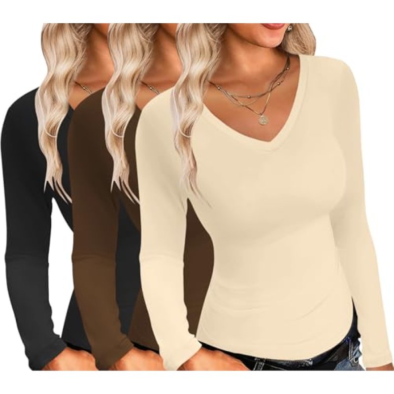 Ekouaer Women's Thermal Tops