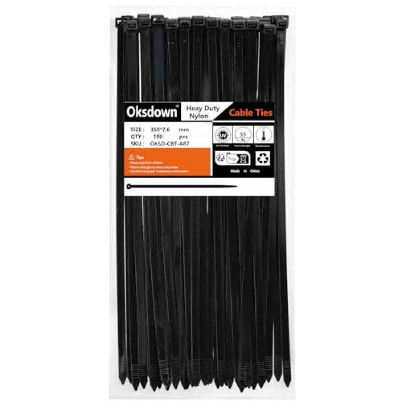 Oksdown Cable Ties, 100 Pack