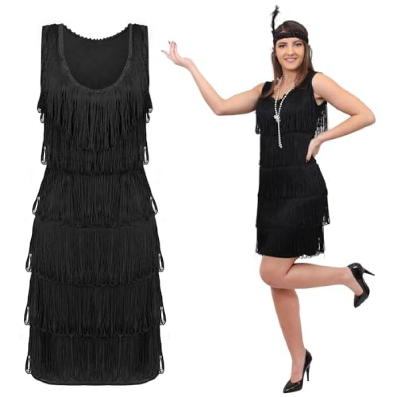 Black Flapper Dress