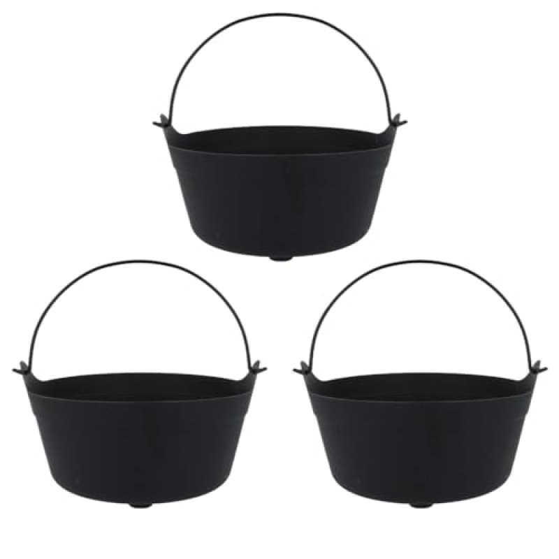 Black Plastic Cauldrons