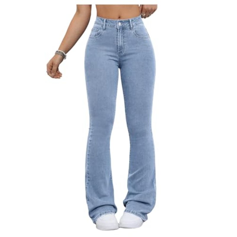 GORGLITTER Flared Jeans for Women UK High Waisted…
