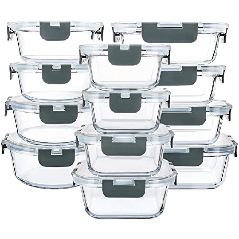 MCIRCO Glass Food Storage Set