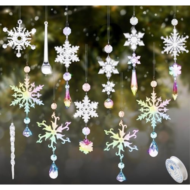 Ilauke Crystal Christmas Decorations