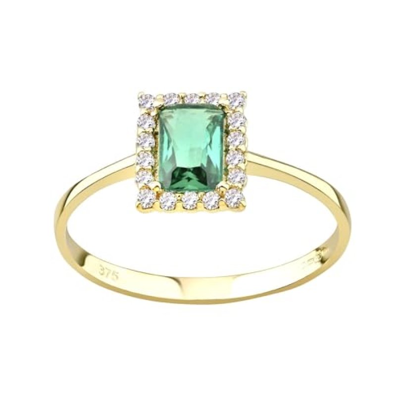 Old English Jewellers 9ct Yellow Gold Emerald Cut…