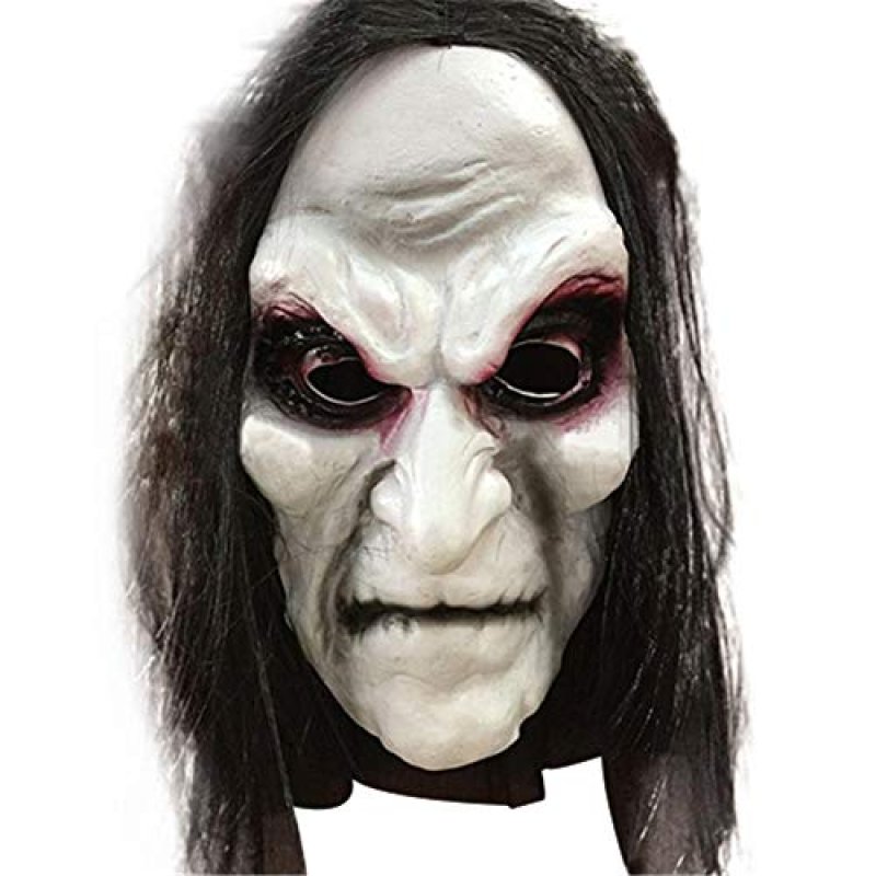 Old Woman Witch Mask - Halloween Scary Horror…