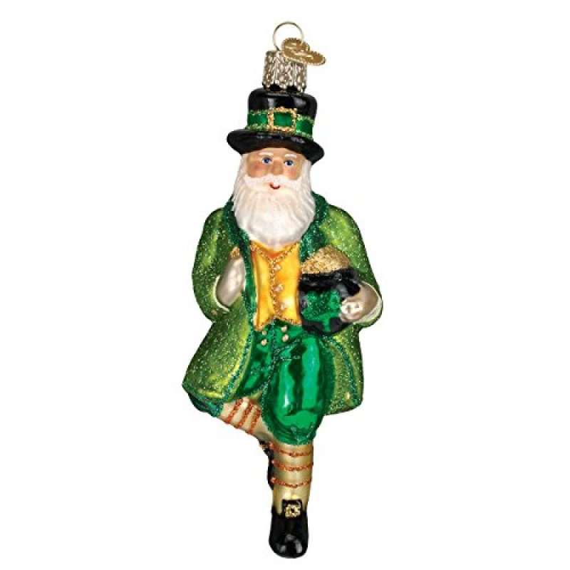 Old World Christmas Irish Santa Glass Blown…