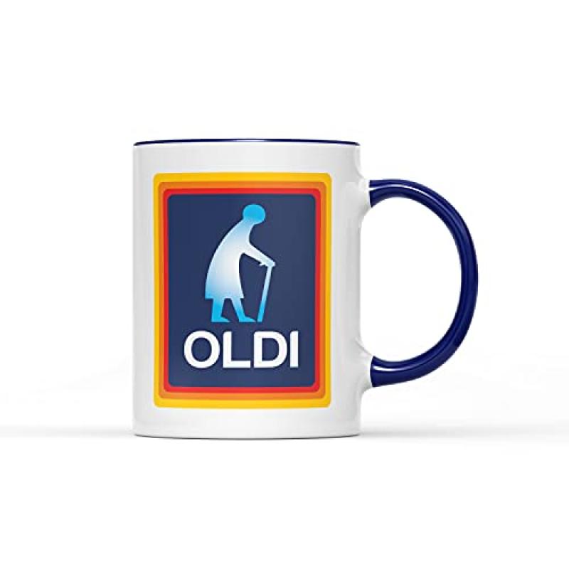 Oldi Woman Novelty Mug with Dino Handle