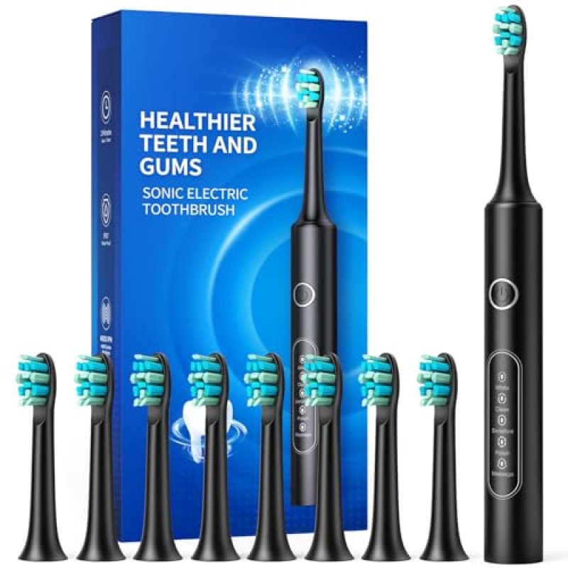 Electric Toothbrush with 8 Heads