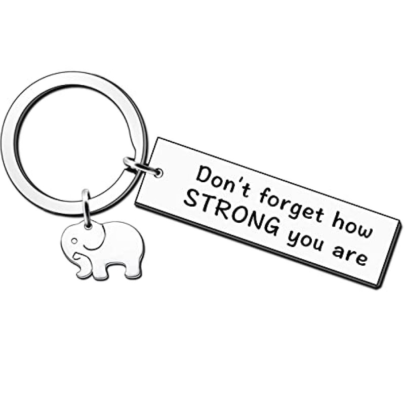 AMZQ Elephant Keyring