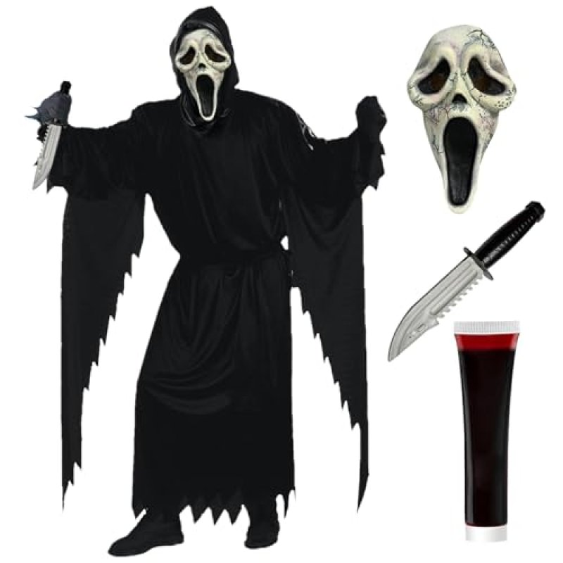 Aleshime Scream Ghost Face Costumes Kids…