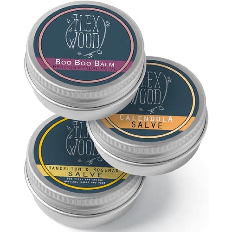 Ilex Wood Herbal Salve Gift Set