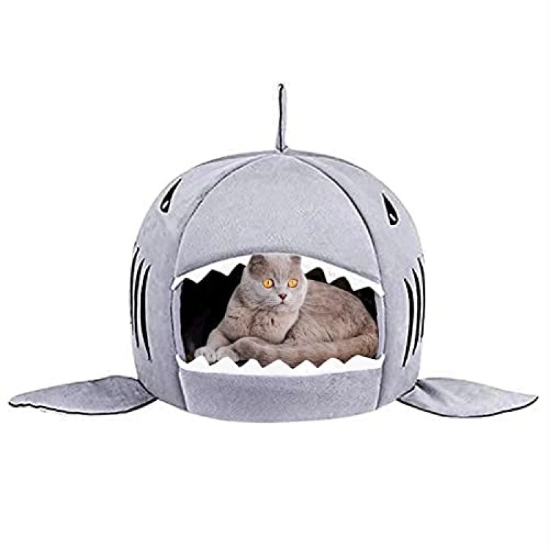 Aliangting Shark Cat Bed