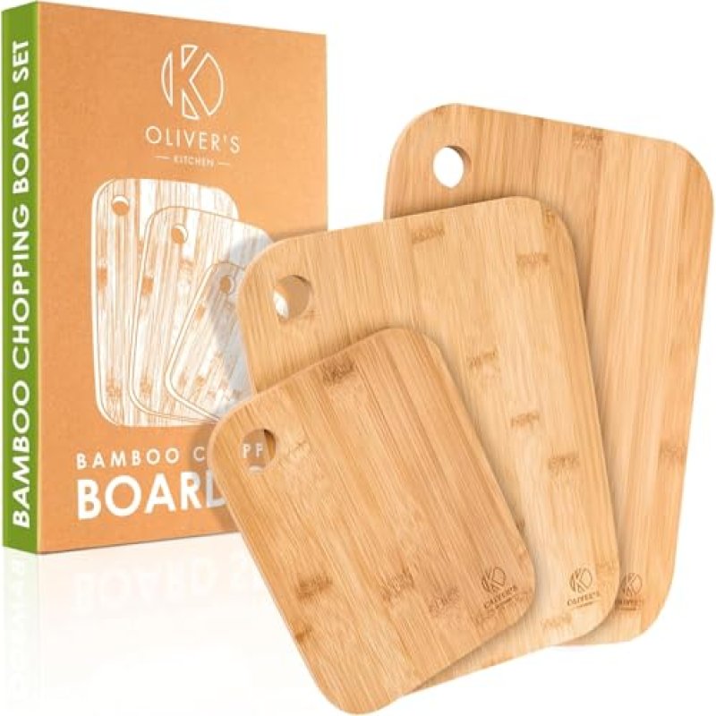 Oliver's Kitchen ® 3 x Set of Wooden Chopping…