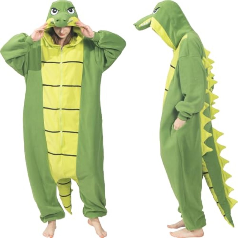 AMAMHAHAVA Alligator Crocodile Adult Onesie -…