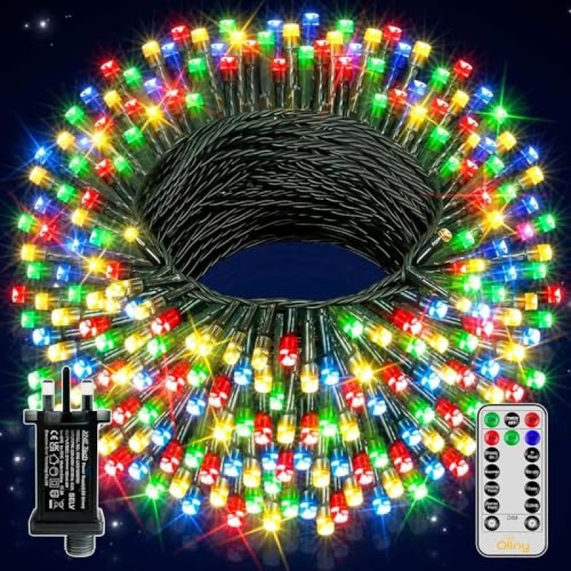 Ollny 100m Multicolour Fairy Lights