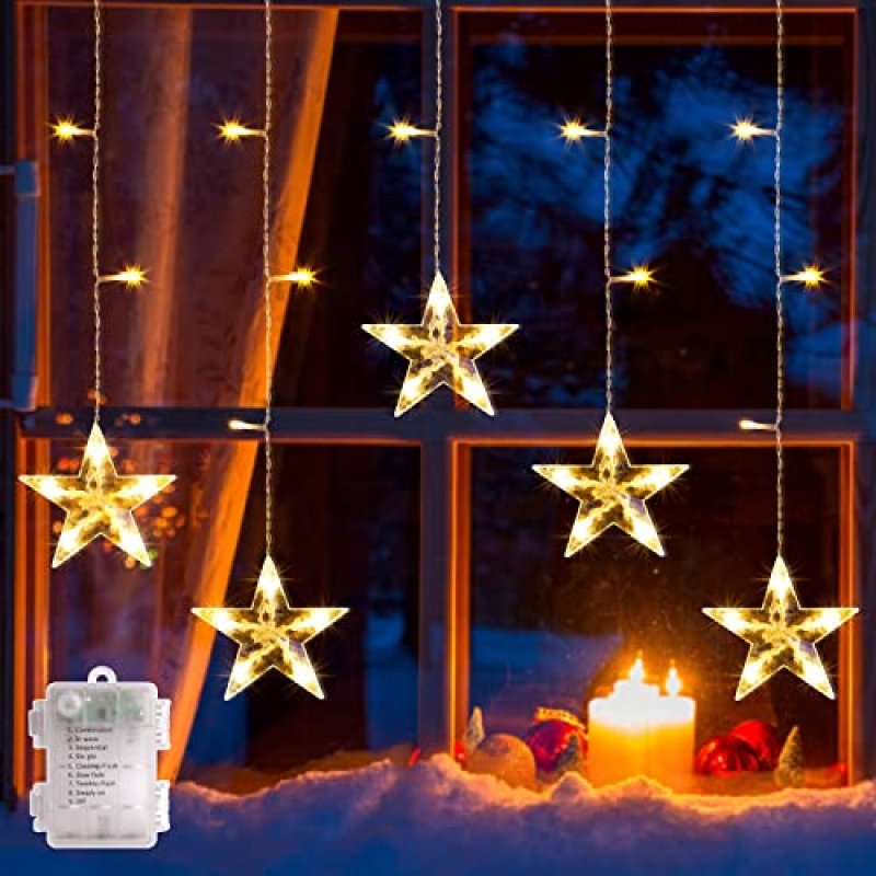 GlobaLink Star Curtain Lights