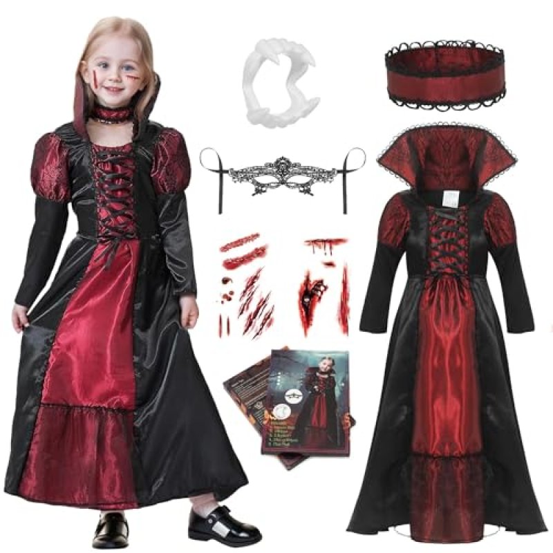 Cloudkids Girls' Vampire Costume