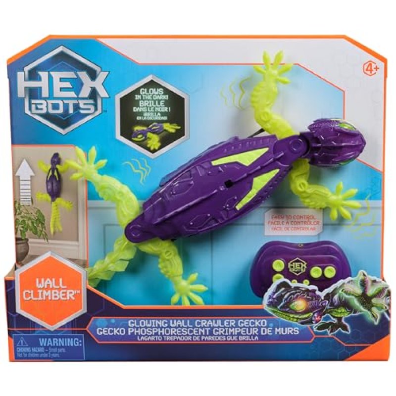 HEX BOTS Glow Gecko RC Robot