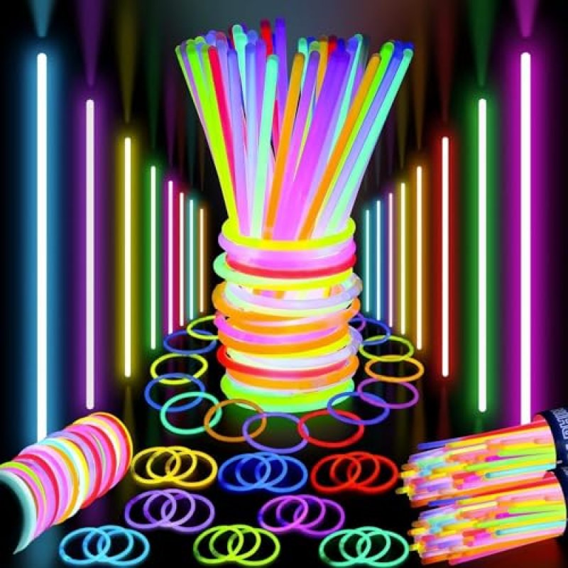 Glow Sticks Party Pack 100Pcs - Glow in The Dark…