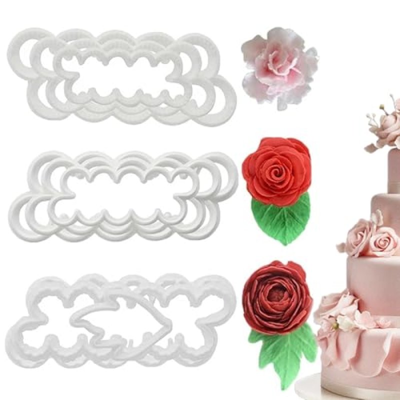 Flower Cutter Set for Cake Decor