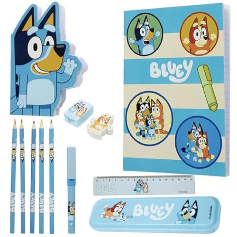 Bluey Stationery Set with Notebooks and Pencil Case